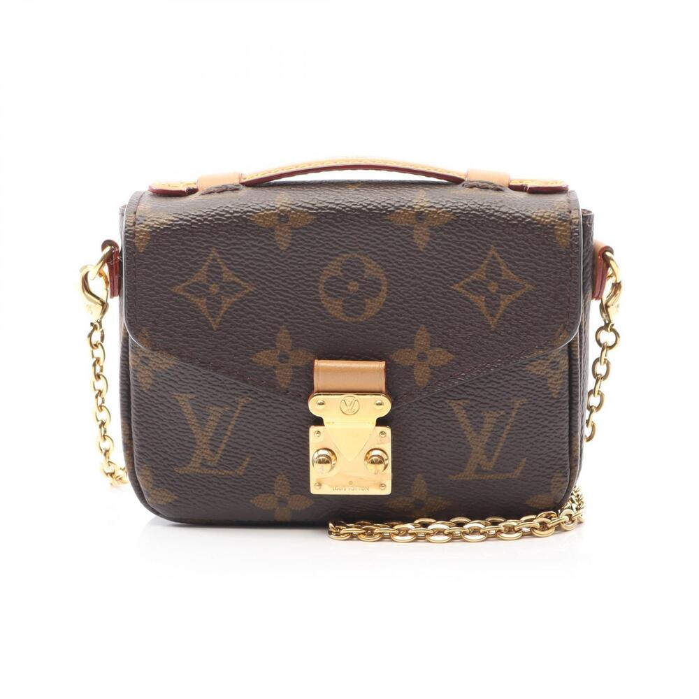 Louis Vuitton Metis Handbag Canvas Leather Monogram Brown